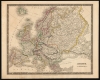 1831 Teesdale Map of Europe