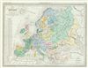 1843 Malte-Brun Map of Europe in 1100
