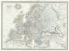 1861 Dufour Map of Europe in 1789