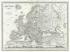 1860 Dufour Map of Europe