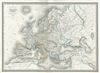 1860 Dufour Map of Europe under Charles V