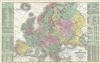 1854 Mitchell Map of Europe