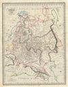 1834 Malte-Brun Map of European Russia