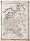 1852 Vuillemin Map of Russia in Europe