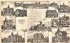 1876 Walker Map and Views of Fairmount, New Jesey