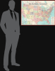1964 General Drafting Map of the United States' Highway / Restaurant Network