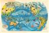 1940 Covarrubias Pictorial Map of Pacific Regional Plants and Animals
