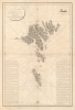 1820 Dépôt de la Marine Nautical Map of the Faroe Islands