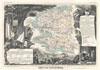 1852 Levasseur Map of the Department du Finistere, France