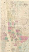 1860 Dripps Map of New York City and Environs (Set of 2 Maps)