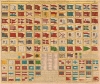 1720 Chatelain Chart of the World's Flags and Naval Ensigns