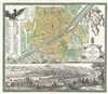 1731 Homann Heirs City Map or Plan of Florence, Italy