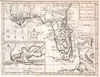 1763 Gibson Map of East and West Florida