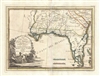 1797 Cassini Map of Florida, Georgia, and Louisiana