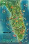 1946 Covarrubias Pictorial Tourist Map of Florida