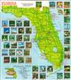1975 Florida Attractions Association Tourist Map of Florida