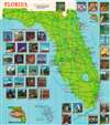 Official Guide Map Florida Attractions. - Main View Thumbnail