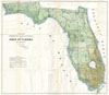 1853 Land Office Plat Map of Florida