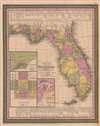 1850 Mitchell / Cowperthwait Map of Florida