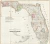 1854 Surveyor General Wescott Map of Florida