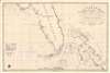 1838 Direccion Hidrografia Nautical Chart or Map of Florida and Bahamas