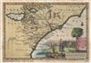 1707 Van der Aa Map of Carolina, Florida, and Virginia