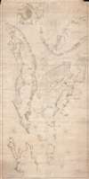 1844 E. and G.W. Blunt Nautical Chart or Map of Florida, Cuba, and the Bahamas