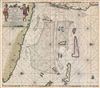 1687 Van Keulen Map of Florida, Cuba, and the Bahamas