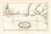 1764 Bellin Map of the Gulf Coast from Mobile Bay to St. Martin's Keys