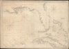 1845 Blunt Chart and Map of Florida and the Gulf Coast