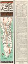 1950 Orange Blossom Trail Association Highway Map of Florida