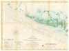 1859 U.S. Coast Survey Nautical Chart or Map of the Florida Keys and Key West