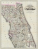 Colton's New Sectional Map of the Eastern Portion of Florida. - Main View Thumbnail