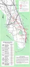 1963 Florida State Turnpike Authority Map of the Florida Turnpike