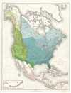 1884 Sargent Forestry Map of North American Forests