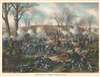 1887 Kurz and Allison View of the Civil War Battle of Fort Donelson, Tennessee