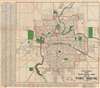 1919 Riedel City Plan or Map of Fort Wayne, Indiana