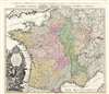 1741 Homann Heirs Map of France