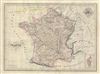 1833 Malte-Brun Map of France