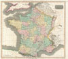 1814 Thomson Map of France