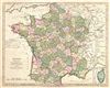 1794 Wilkinson Map of France in Departments