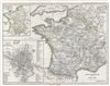 1854 Spruner Map of France from 1461 to 1610