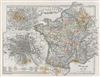 1854 Spruner Map of France from 1610 to 1790