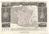 1852 Levasseur Map of France