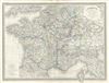 1860 Dufour Railroad Map of France