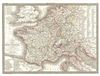 1830 Lapie Comparative Map of France in 1789 and 1813