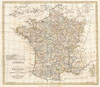 1799 Clement Cruttwell Map of France in Departments