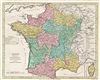 1793 Wilkinson Map of France in Departments