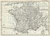 1782 Delisle de Sales Map of France under the Reign of Louis XVI