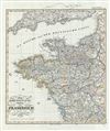 1851 Perthes Map of Northwestern France
